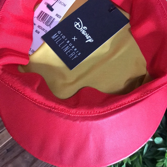 Disney Mickey Mouse X Gigi Burris Millinery 1928 Willie Leather Cap Designer - Picture 13 of 17